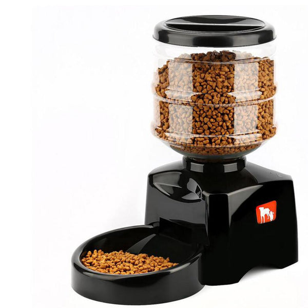 5.5L Automatic Pet Feeder With Voice Message Recording And LCD Screen